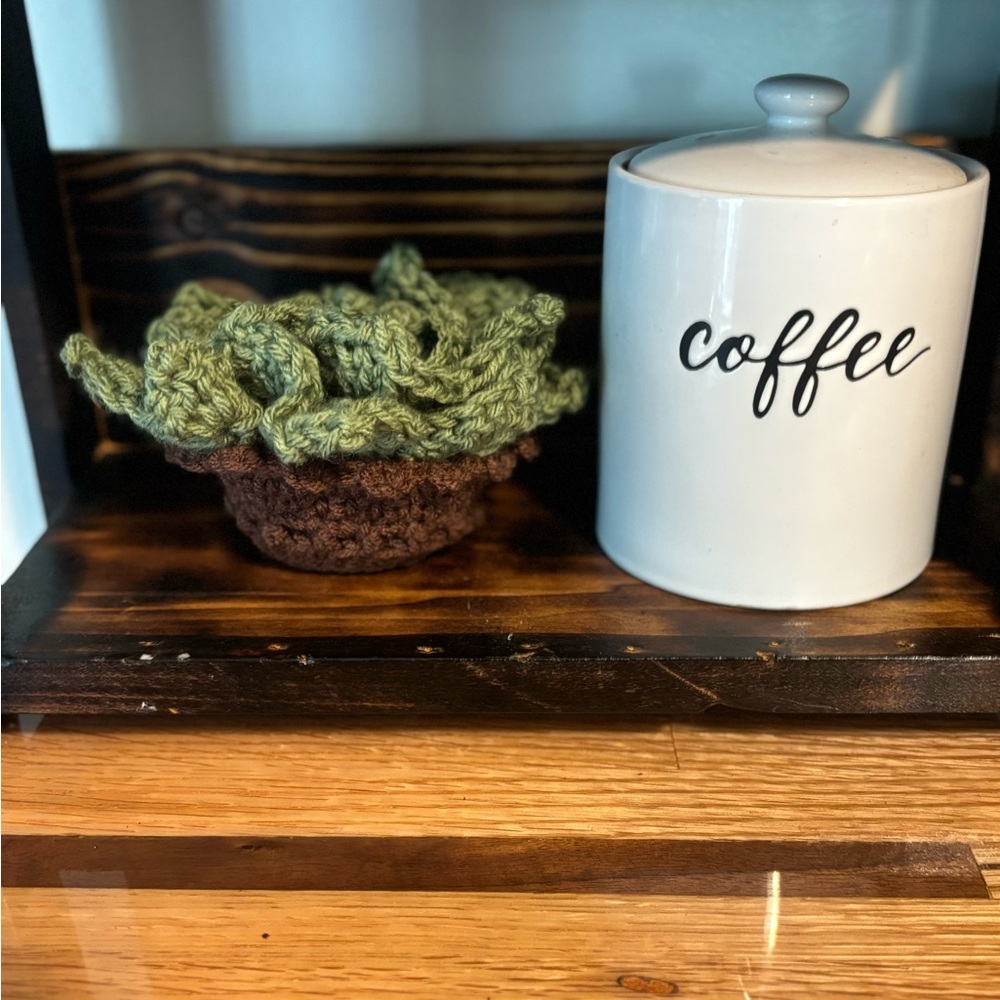 Handmade Crochet Cactus Coasters